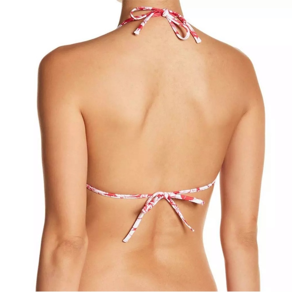 NWT Onia Megan Hibiscus Floral Triangle Bikini Top - Picture 2 of 2